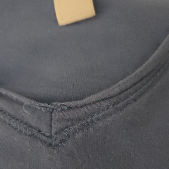 Abercrombie & Fitch Slate Blue V-Neck Blouse - Picture 3 of 6